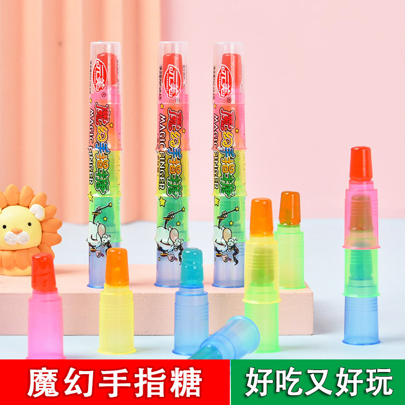 创意零食手指糖水果味棒棒糖儿童节糖果玩具网红搞怪魔指糖指节糖