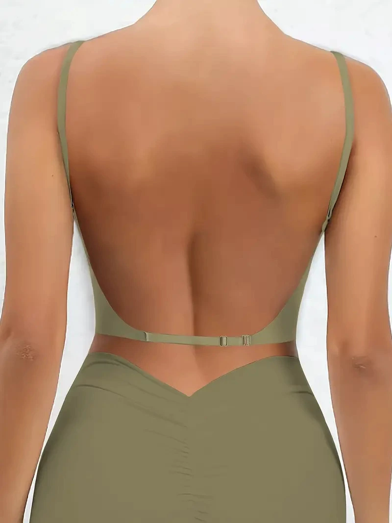 Wireless bra, push up bra, top with cups, vest, beautiful back, backless