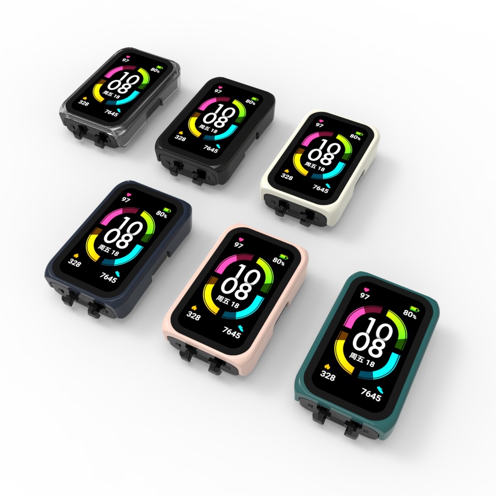 Honor Band 6/7 Protective case is compatible with oppo watch free PC tempered glass integrated case Item Picture