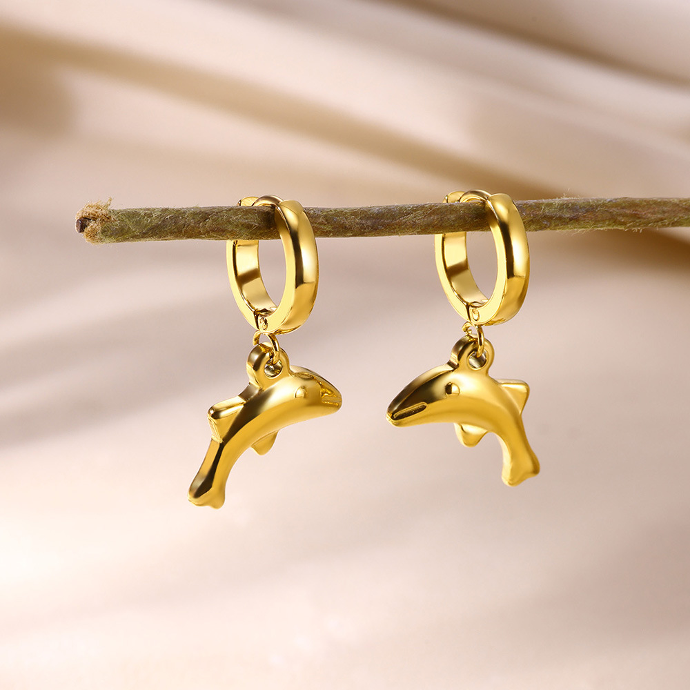 9g Weight 0.03µm-0.05µm Gold Plating Thickness PVD Coated Gold Plating Process 304 Stainless Steel Ear Needle Material Real Gold Plated Plating Material Charm Sleeper Hoop Earrings, Dangling Earrings Classification 1 Pair Quantity Holiday Occasion 304 Stainless Steel Material Solid Color Pattern All Seasons Season Women's Gender Polished Finish Vacation, Simple Style Style Waterproof Non Tarnish, Plating Craft PVD Coated Real Gold Plated Solid Color 304 Stainless Steel Vacation Simple Style Waterproof Non Tarnish Charm Sleeper Hoop Earrings Dangling Earrings 18