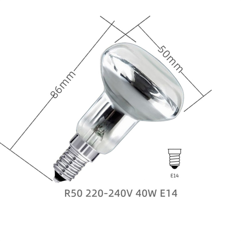 R50 E14 알루미늄 230V 40W 싱글