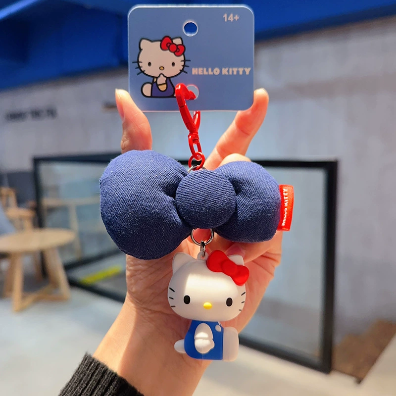 Плюшевый брелок Sanrio Hello Kitty, оригинал, мягкая подвеска 11×7.5 см, коллекционный талисман