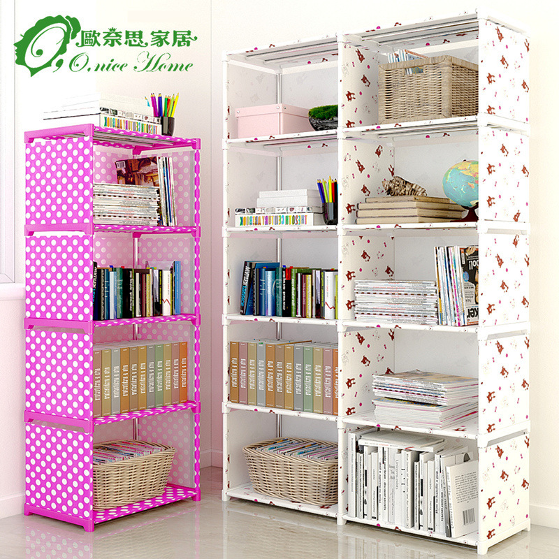 Simple Bookshelf Bookcase Storage Rack Storage Cabinet Economical Floor Simple Bookshelf Bookcase Storage Rack Storage Cabinet Economical Floor