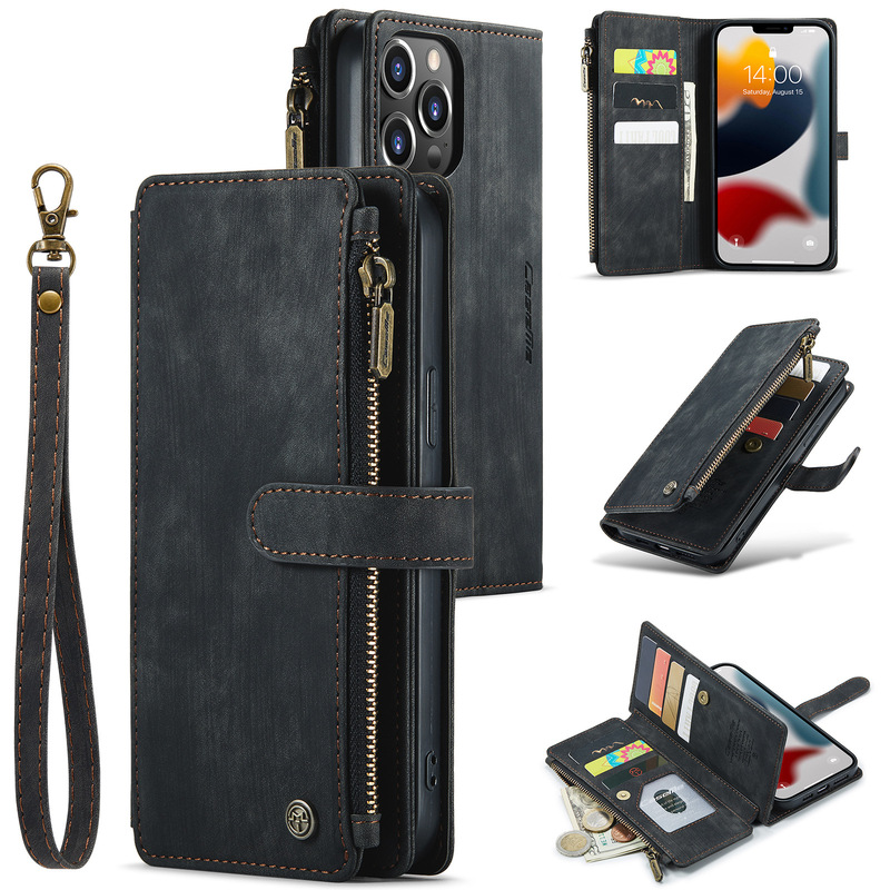 Suitable for Iphone14Pro Mobile Phone Case, Apple 13 Mobile Phone Leather Case, Samsung S26 Flip Card Wallet Protective Case