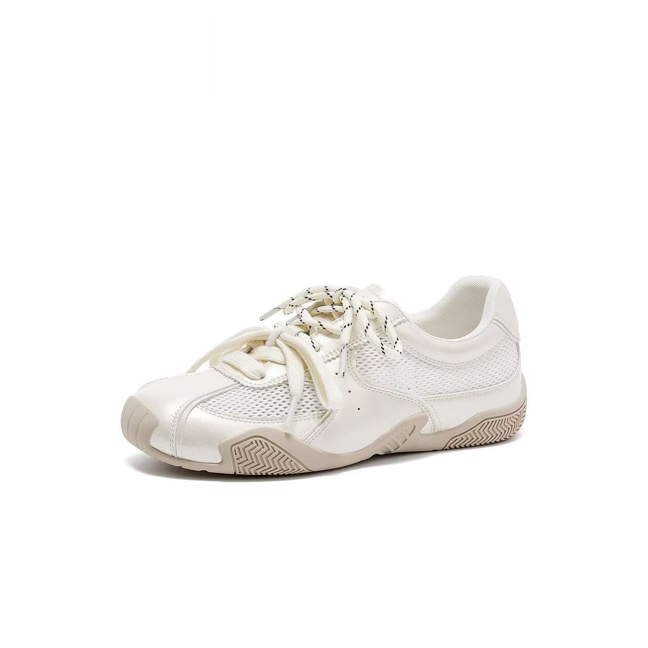 Zapatos de entrenamiento transpirables de malla explosiva para mujeres 2026 verano nuevos zapatos casuales de suela blanda, zapatos deportivos de altura ligera
