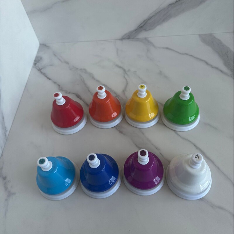 Orff Percussion Instrument Early Childhood Education Teaching Aids Eight-Tone Class Bell 8-Tone Bell Rattle Melody Bell Wholesale