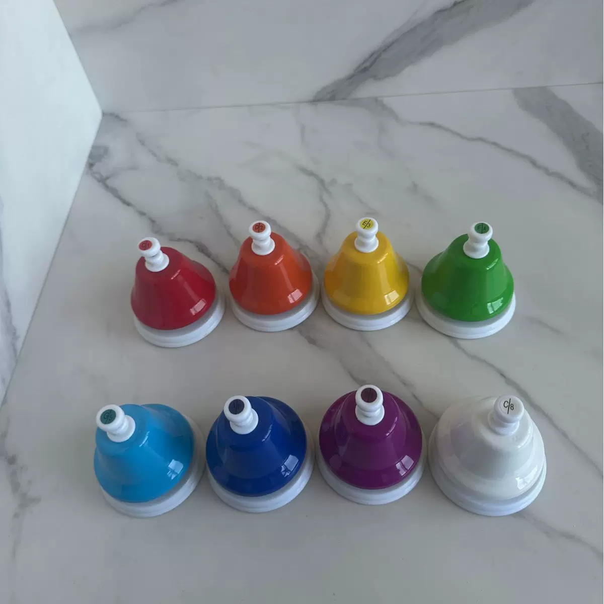 奥尔夫打击乐器 幼儿早教教具八音课铃8音按钟摇铃旋律钟批发