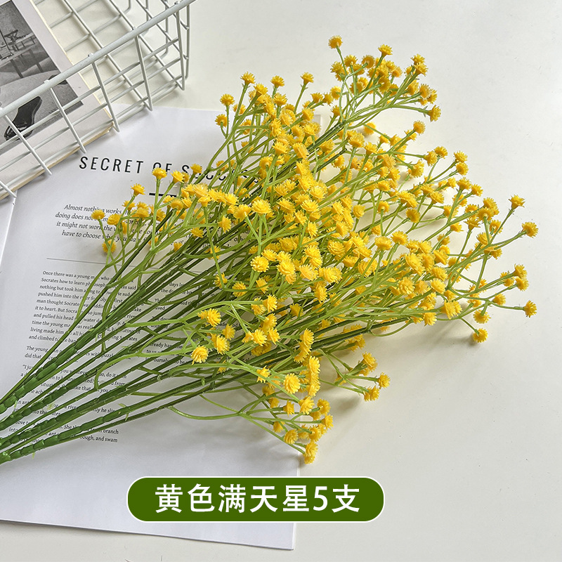 Una sola flor de simulación de flores falsas de decoración de boda mano ramo de flores hechas a mano con sensación de goma suave flores de plástico al por mayor