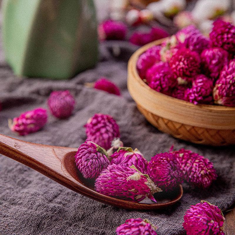 Globe Amaranth Tea 500g Qian Ri Hong Dried Flowers for Herbal Infusions and Blends overview