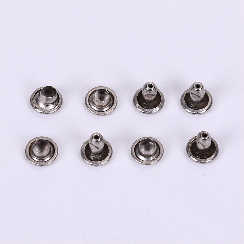 Botón superior de jeans con remaches para mujer y mujer planos de metal Botón de bloqueo decorativo a prueba de hierro Hebilla de tapa redonda