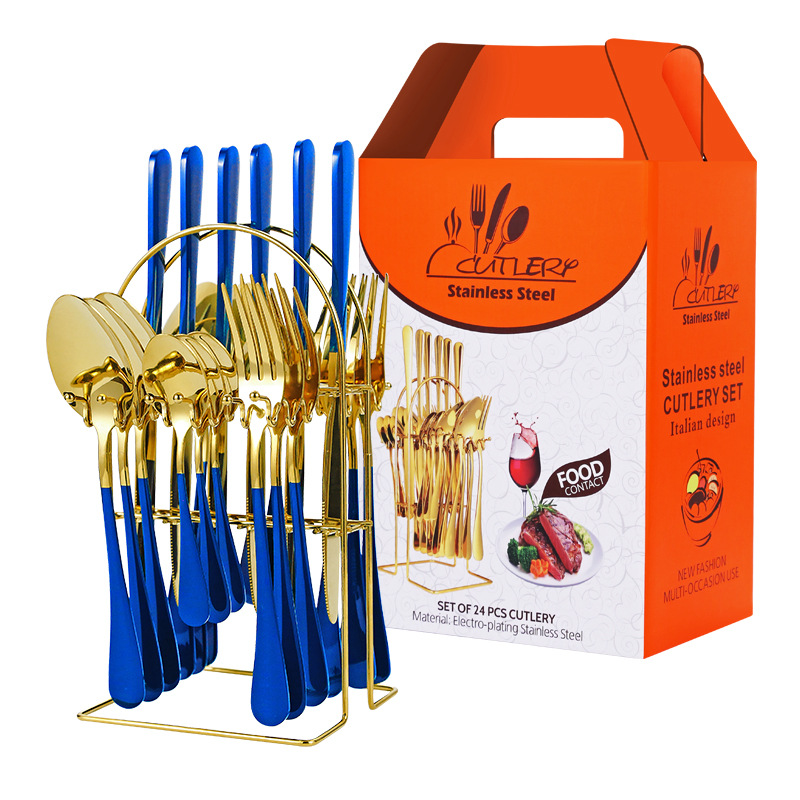 블루 골드 24PC-빨간색 상자