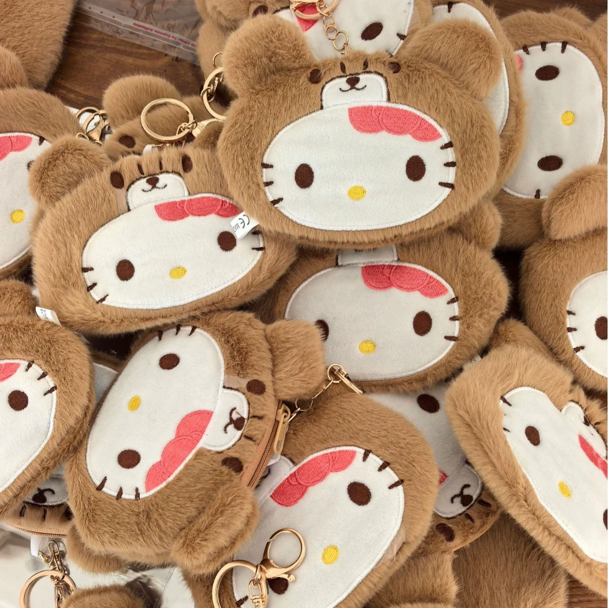 Мультфильм мини плюшевая игрушка кошелек милый Kitty наушники сумка рюкзак подвеска кукла брелок