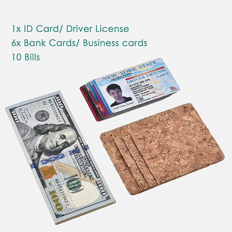 外贸创意新款环保卡套 软木卡包RFID防消磁卡夹 银行信用卡套卡夹