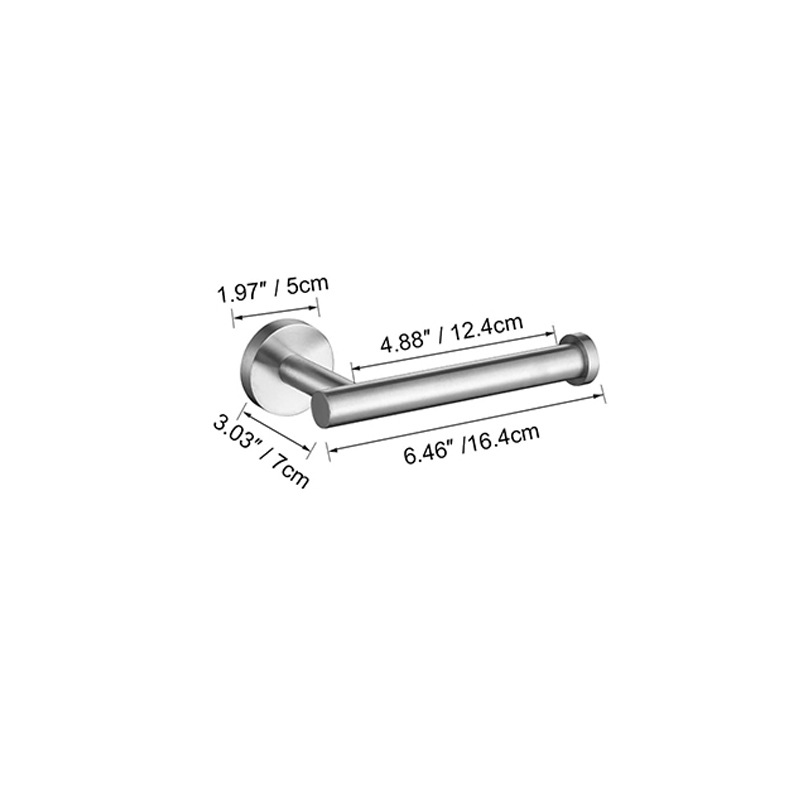 Baño transfronterizo Juego de colgantes de oro cepillado de acero inoxidable Barra de toalla Anillo de toalla Soporte de rollo de papel Gancho para ropa Kit de baño