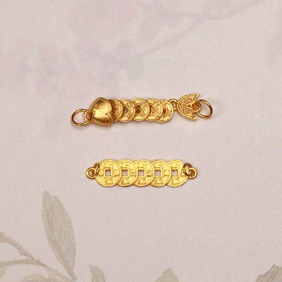 Gold-Plated Spacer Beads Semi-Finished – Zərgərlik ara hissələri
