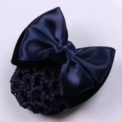 Stewardess hair accessory, professional women's Korean bow, bank nurse, hotel attendant, with hairnet