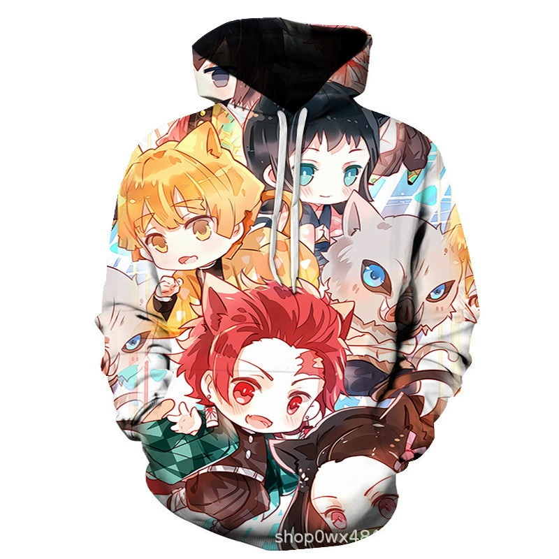 Новый популярный японский Ghost Blade серии 3D свитер с цифровой печатью Косплей Аниме периферийная Толстовка