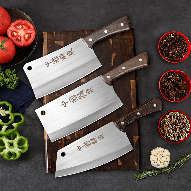 Yangjiang Longquan cocinero conjunto de cuchillo de cocina mujer corte corte cortador de hueso forjado corte casero Longquan forjado cuchillo de cocina