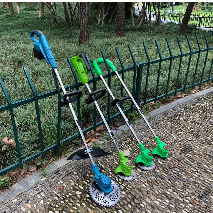 家用锂电池充电电动小型割草机打草神器锄草机多功