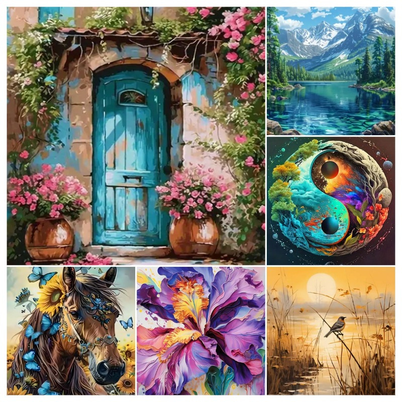 DIY Digital Oil Painting Scenery Shopify Export New Hot Model Amazon Temu Factory Wholesale Cross-Border Dropshipping