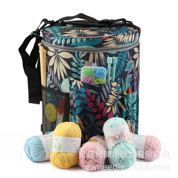 knitted organizer bag