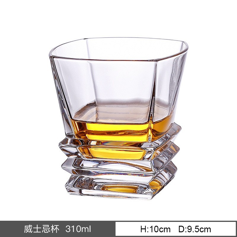 Taza de cristal de importación checa taza de whisky de alta gama ligeramente lujoso barril de vino doméstico taza de vino al por mayor personalizada image 9