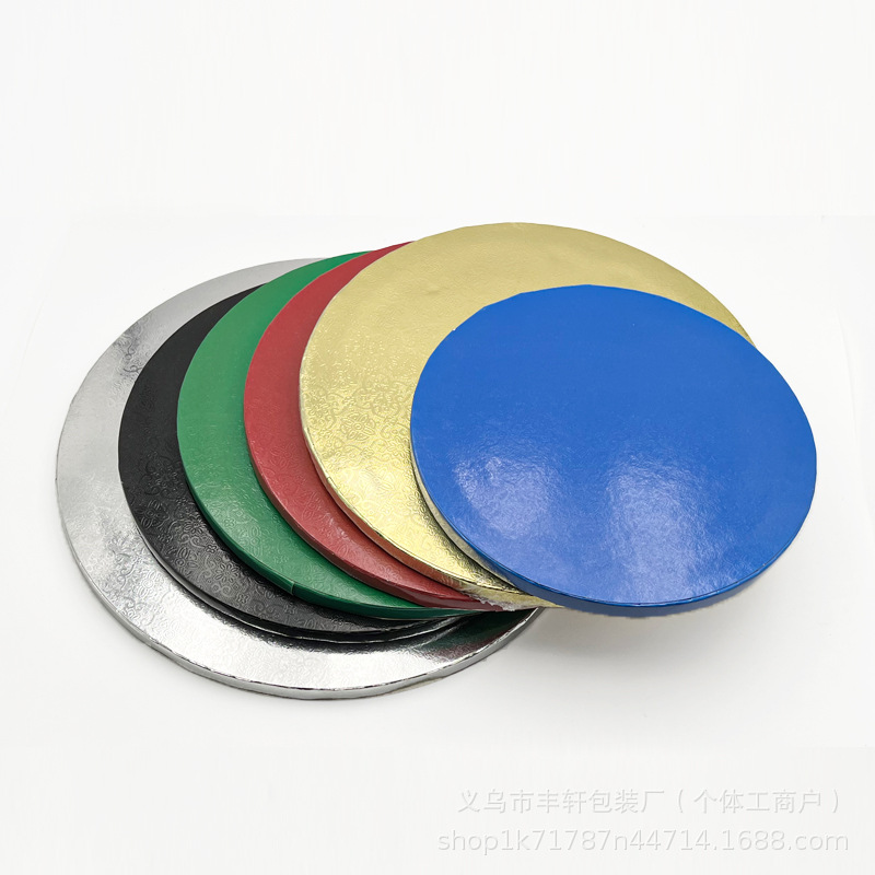 12mm de espesor base de pastel agujero de panal pastel almohadilla de papel corrugado pastel almohadilla redondo chasis de embalaje