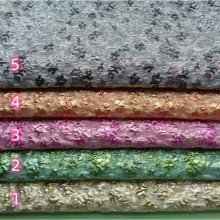 Yarn-dyed gold thread Bubble Jacquard three-dimensional crisp gold silk fabric dress bag pettiskirt YX2514 luxury shiny