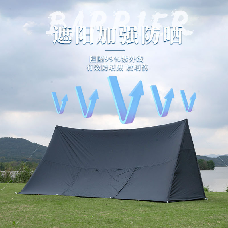 Personalizado a prueba de lluvia y protección solar torre A camping gran camping camping al aire libre sombra portátil pergola abrigo