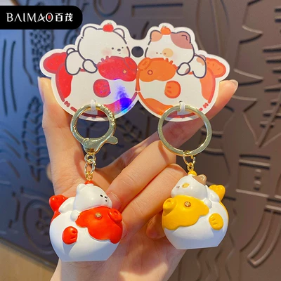 Car hanging — Fish Panda Car Pendant Cute - new-years-collection-clasp-koi-carp-pair-design-opp-bag-packaging