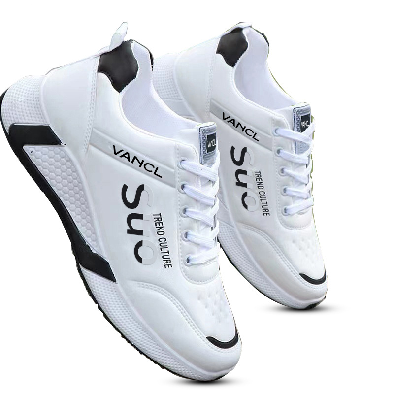 Zapatos de aumento de altura para hombres de primavera, zapatos deportivos casuales de corte bajo, zapatos de hombre de suela gruesa, 2023 nuevos zapatos para correr blancos, zapatos de moda