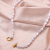 Elegant fashionable white necklace from pearl, accessory, Amazon, suitable for import, wholesale