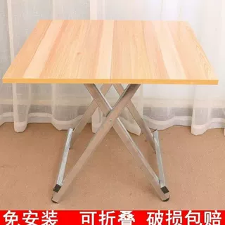 折叠桌出租房桌子ins折叠小饭桌小桌子吃饭户外家用简易摆摊方桌