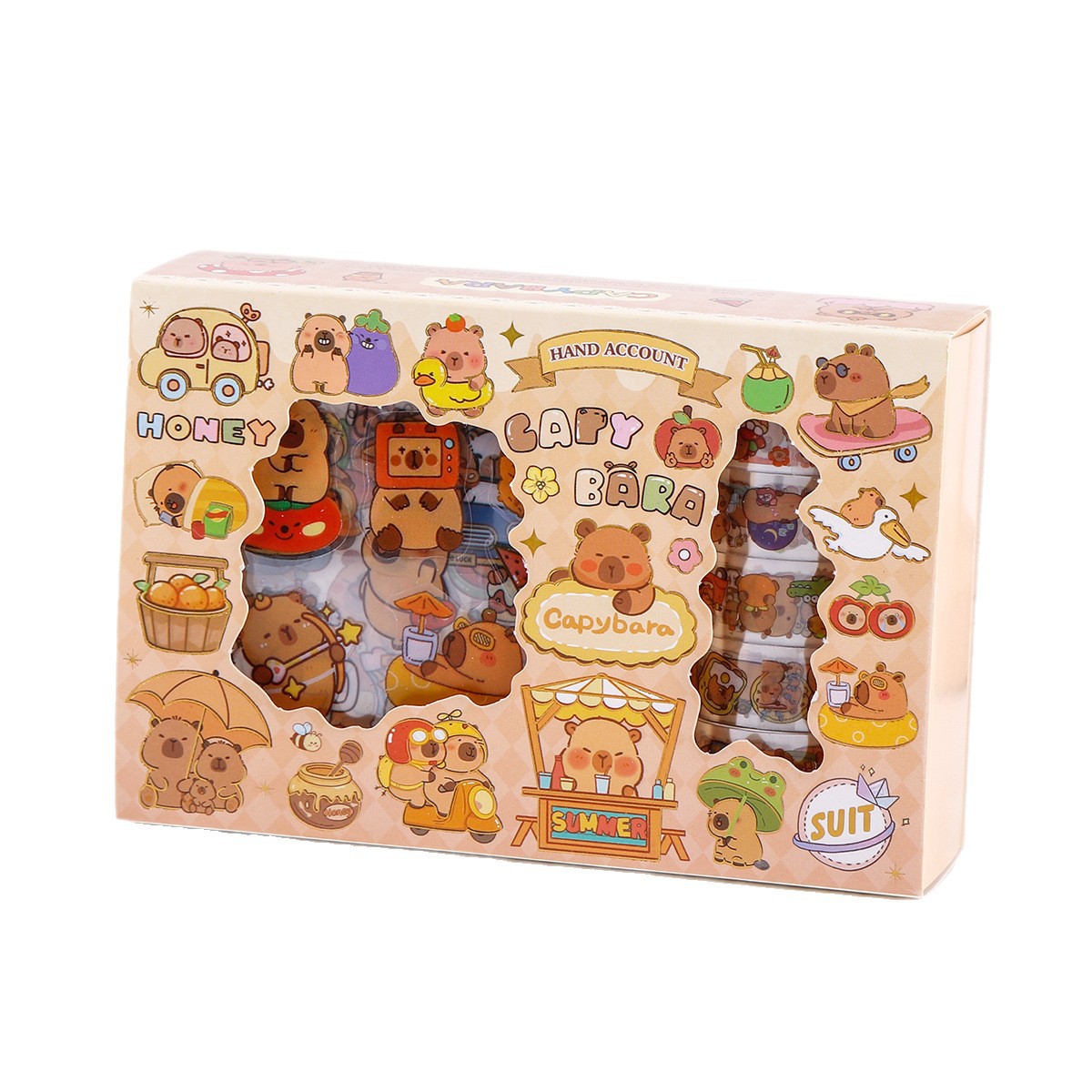 Caricatura adorable pet stickers set estudiantes niños pequeños regalos regalo regalo diy caja de regalo adhesiva adhesiva