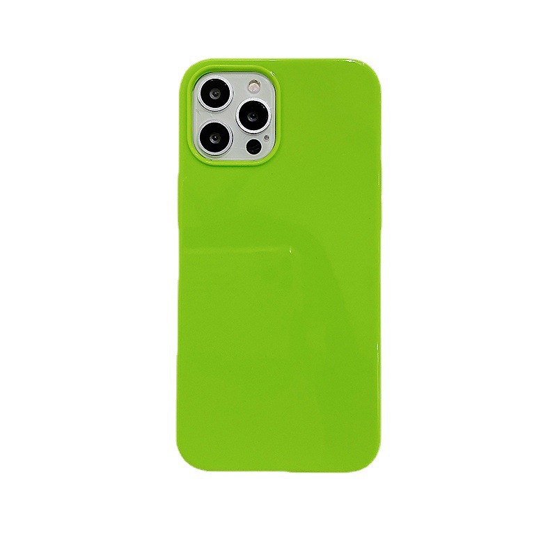 Étui de protection en gelée en matériau fluorescent, étui souple 7/8TPU adapté au téléphone iPhone 12 Apple 11_voghion.com