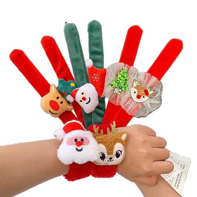 Decoraciones de Navidad para niños regalos anillo de muñeca Yiwu productos pequeños anillo de palpitación de alce al por mayor