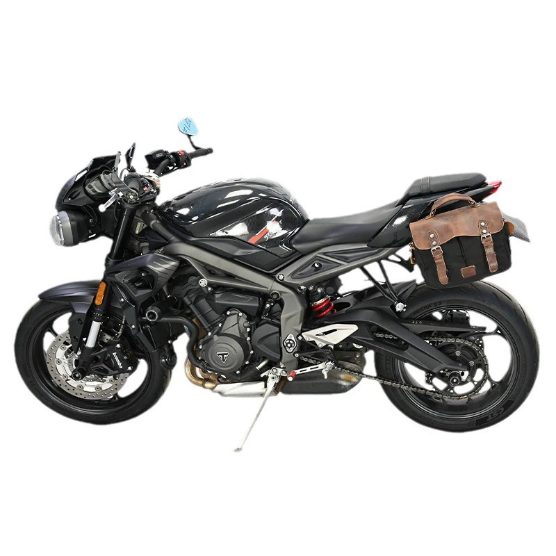 Подходящий для Triumph StreetTriple765 боковой багажник модифицированная холщовая сумка ноутбук деловой чемодан быстросъёмный кронштейн
