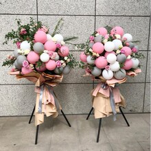 供应北京开业花篮庆典气球路引三脚架鲜花插花市场批发同城配送