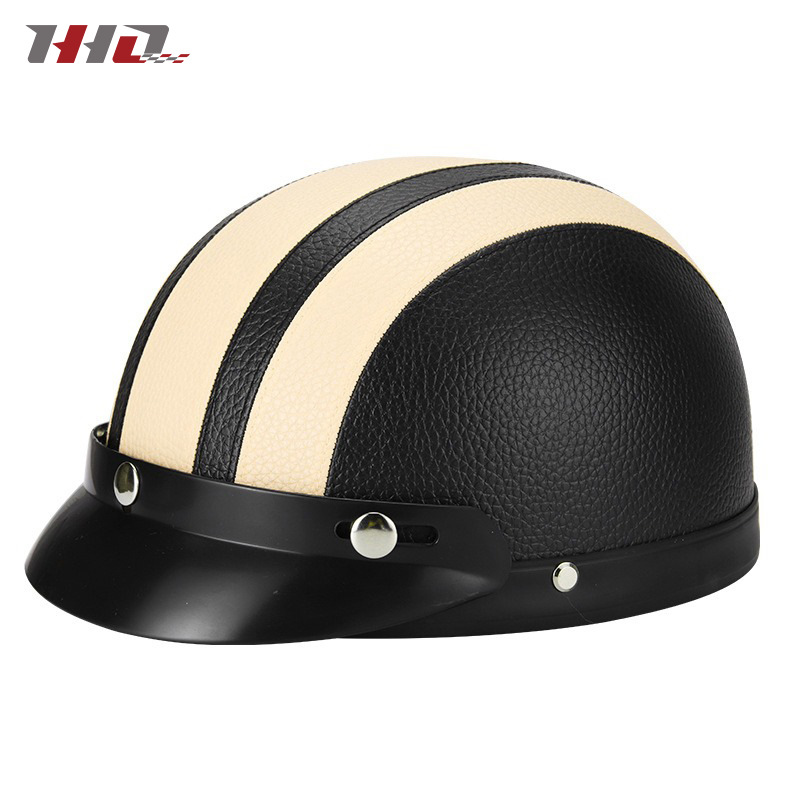 Nuevo casco eléctrico de batería casco de automóvil cuatro estaciones generales para hombres y mujeres otoño y invierno caliente fabricante de medio casco retro