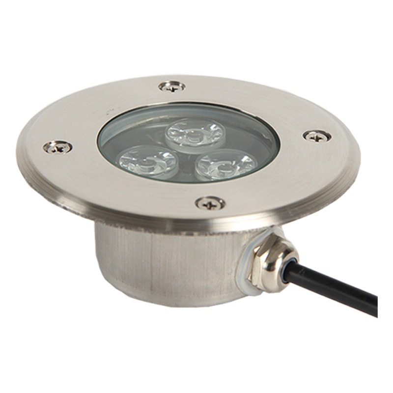 Lámpara subterránea subacuática LED lámpara subacuática de acero inoxidable empotrada 12v24 impermeable ultra-delgada estanque de peces proyector piscina lámpara de pared