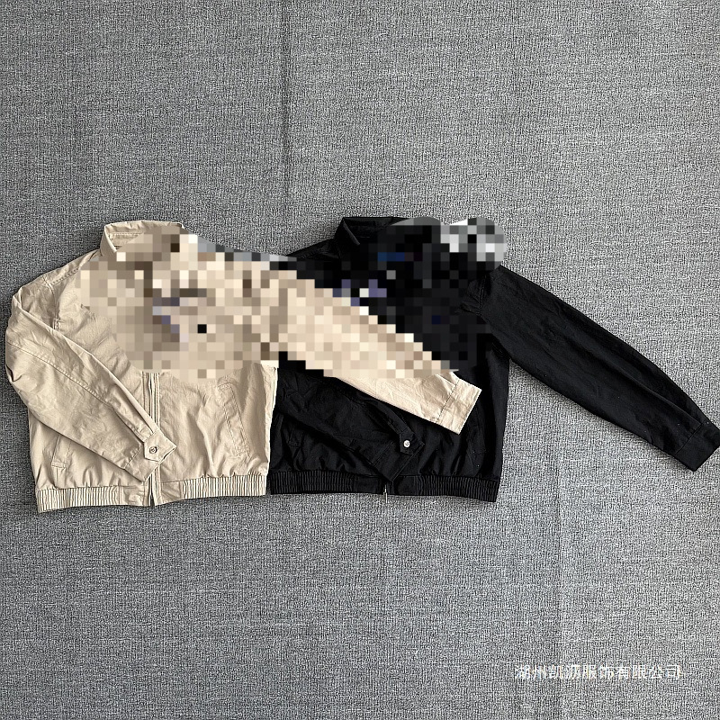 拉服马刺绣拉链翻领夹克简约polo老干部经典款休闲外套女