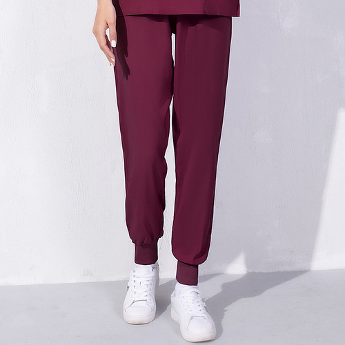 Nurse pants white female nurse uniform pants summer thin pink elastic waist large size blue trousers medical work pants