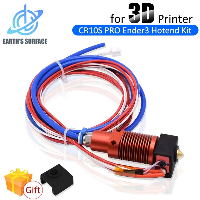CR10S PRO Дистанционная экструзионная головка Цельнометаллическая круглая печатная головка Hot End 3D Соответствующие детали 24 В