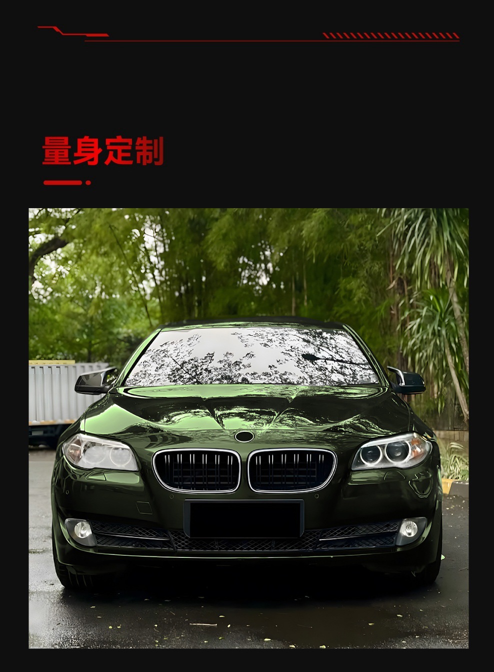 Suitable for 2011-2017 Bmw 5 Series F10 F11 Led Illuminated Single and Parallel Bars Line Center Grille Modification