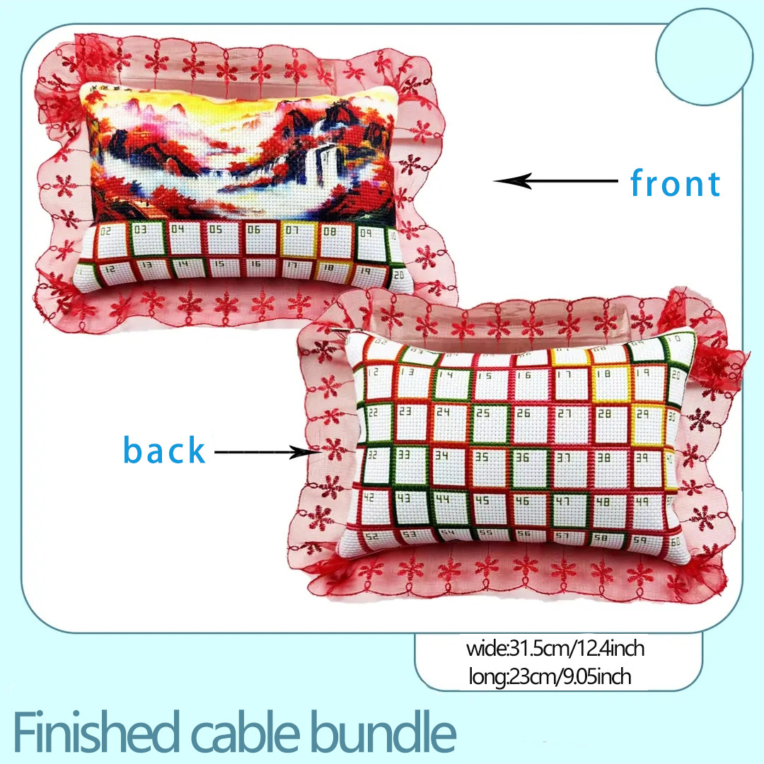 Bolso de línea de borde rojo Hongyun Dangtou Shanhe Edition (sin algodón)