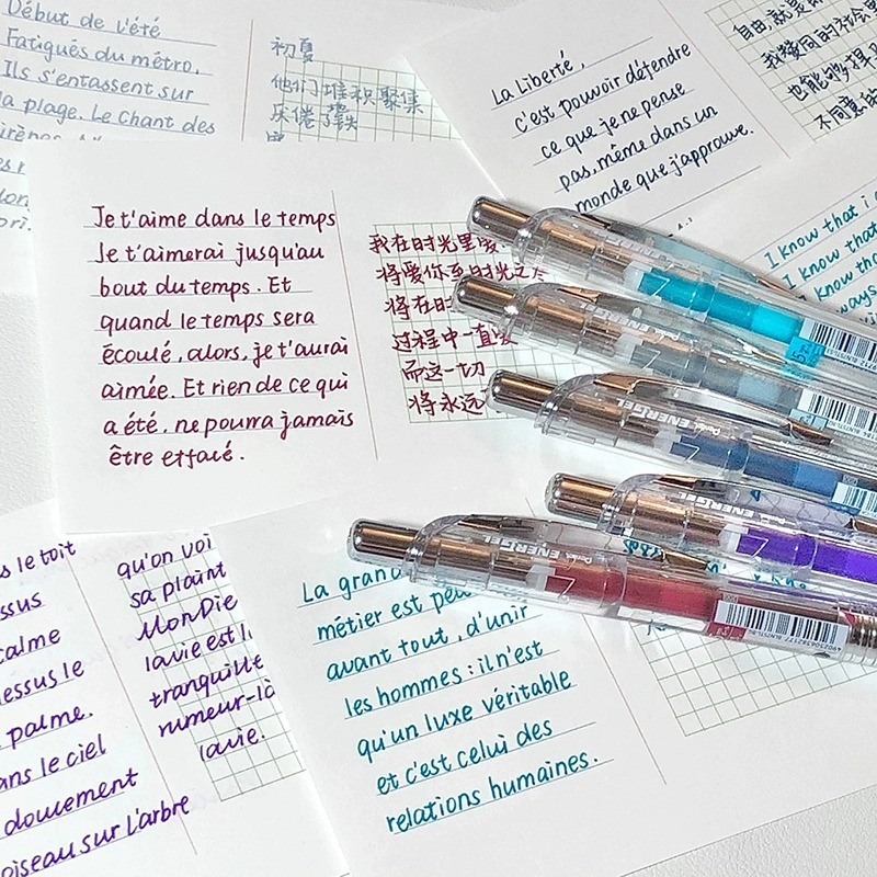日本ぺんてる 透明ロッド BLN75TL ゲルペン カラーリフィル 学生用 オフィス サインペン|undefined