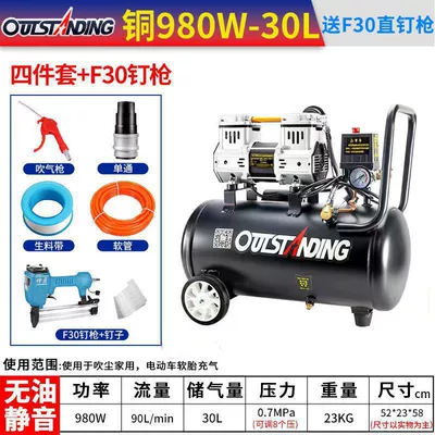 220V Dental Air Pump Manufacturer: Hava kompressorları - copper-980w-30lf30-straight-nail-gun