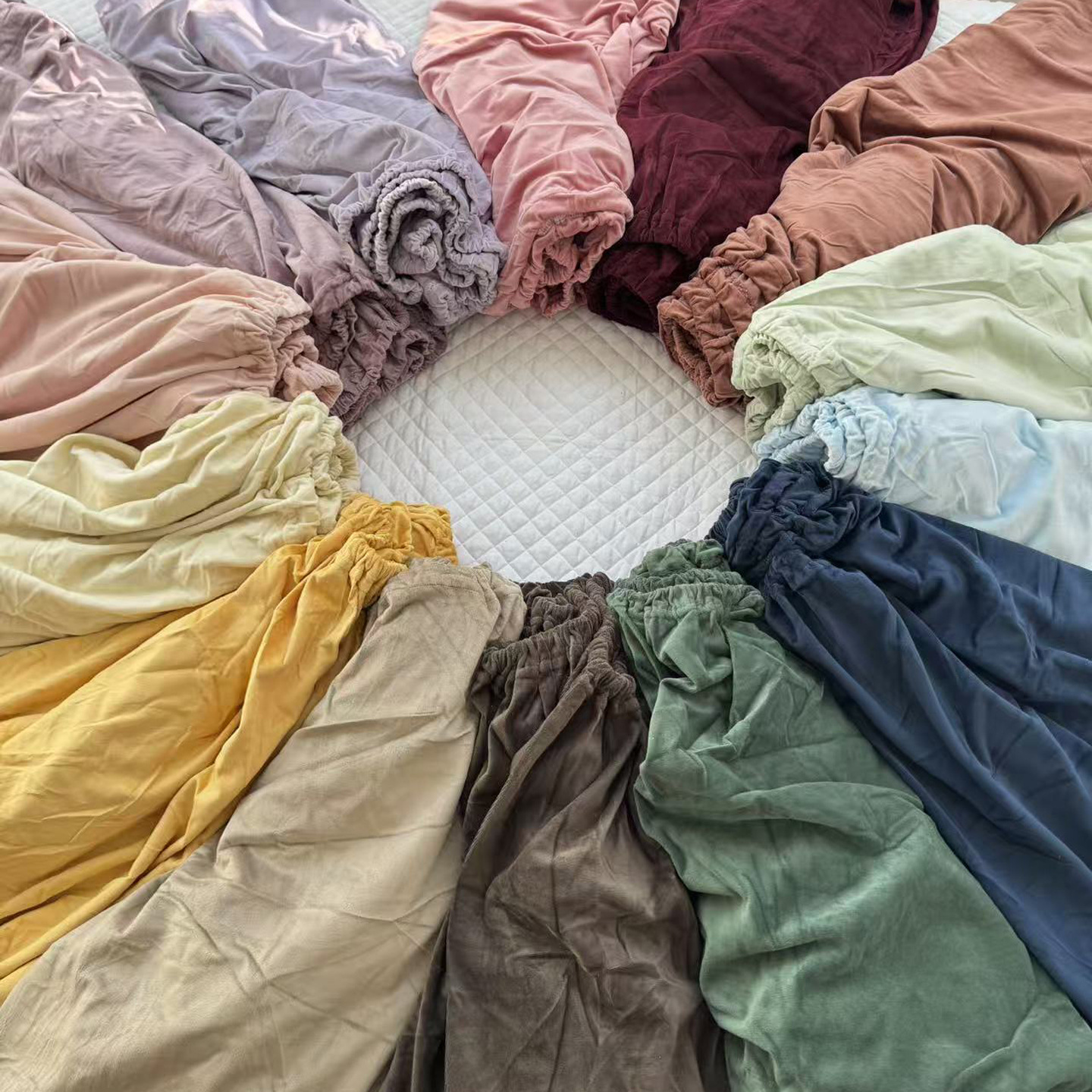 Velvet Single Product Series! 190g High Weight Anti-Static Single Bed Bed Sheets Single Fitted Bed Sheets Single Quilt Cover