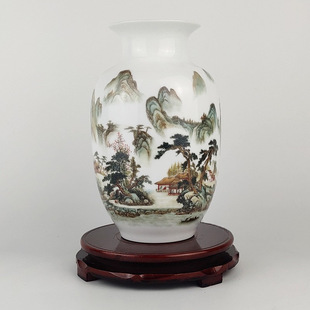 ����悷۲�ɽˮ����ɽ����ɫ�մ��b�С��ƿ�[����ƿ��ˇƷ�ƶ�