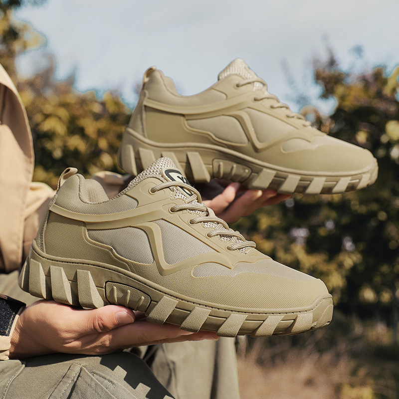 Zapatos de montaña al aire libre para hombres de otoño transpirables antideslizante desgaste caminata de montaña zapatos deportivos casuales de hombre tamaño transfronterizo